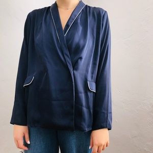 ASOS Silky Double Breasted top